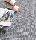 Herringbone Shale woven Cotton 180x270