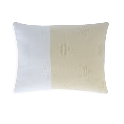 Cojín Estrella Beige y Blanco